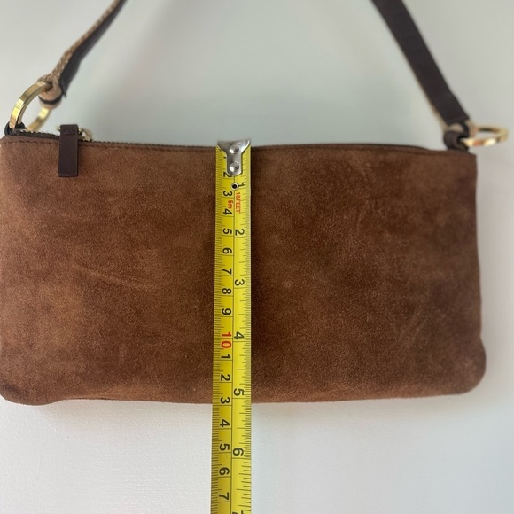 "Chestnut Grace" Kate Spade Italian Suede Shoulder Bag -- Holiday Gift Ready - Picture 15 of 15